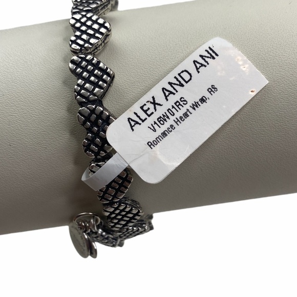 NWT Alex and Ani Romance Love Heart Limited Edition Wrap Bracelet Russian Silver - Picture 3 of 3